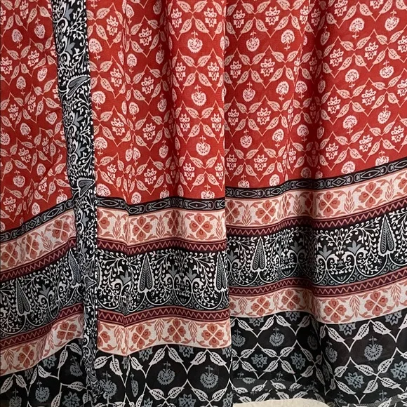 Knox Rose Red and Black Boho Blouse - Picture 9 of 11